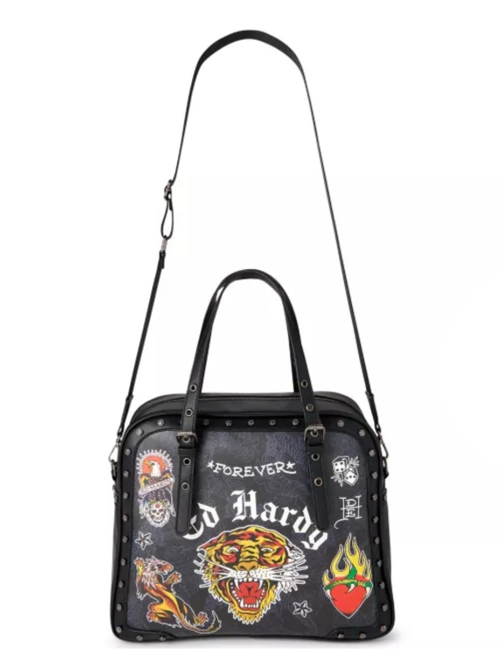 Ed Hardy Amie Satchel Crossbody Bag - Picture 2 of 4